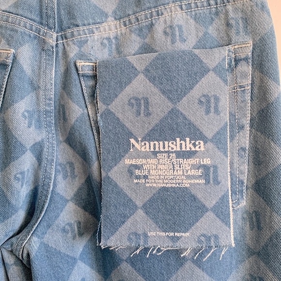 BNWT Nanushka Maeson/mid-rise/straight leg with inner slit size 25 $300 off - Picture 6 of 6